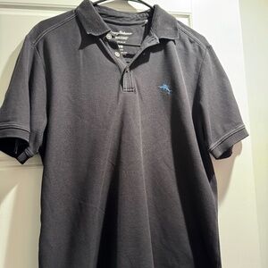 Tommy Bahama Men’s Polo Shirt – Size Medium, Classic Comfort - Black